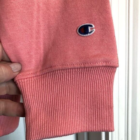 CHAMPION - NWT Big Girls Rainbow Bubble-Logo Hoodie Sz XL Guava Pink. ADORABLE! - Picture 5 of 13